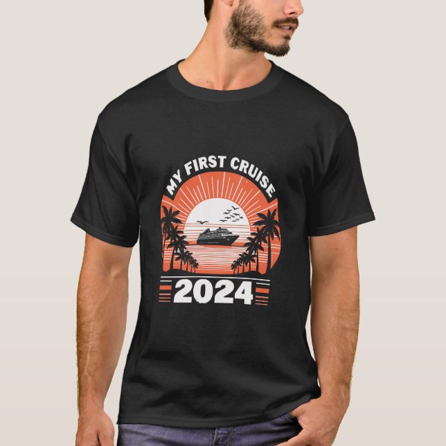 Meine erste Kreuzfahrt 2024 T-Shirt (Vorderseite)