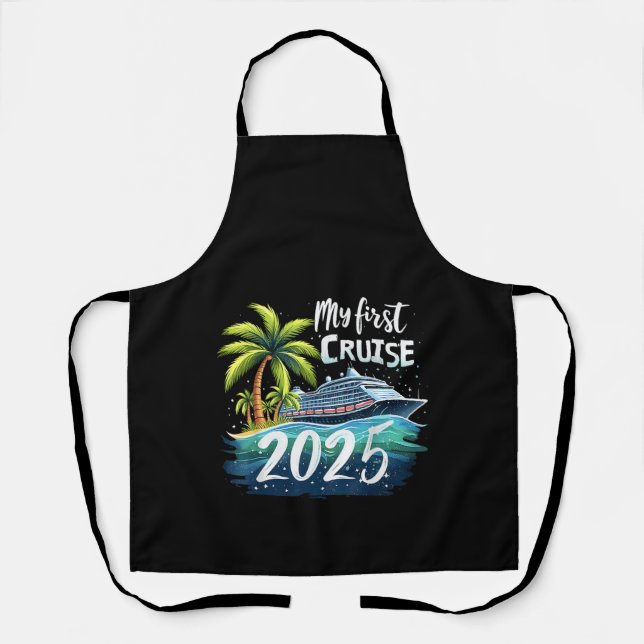 Meine erste Kreuzfahrt 2025 Schürze (Vorderseite)