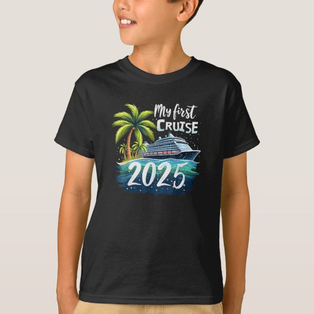 Meine erste Kreuzfahrt 2025 T-Shirt (Vorderseite)