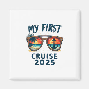 Meine erste Kreuzfahrt 2025 Urlaub Kreuzfahrtschif Magnet