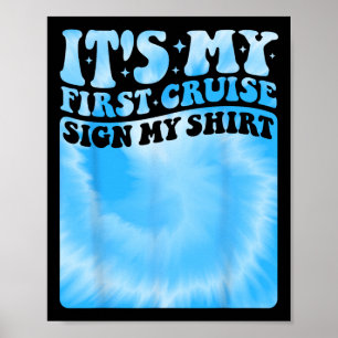 Meine erste Kreuzfahrt 2025 Zeichen Mein Shirt Cut Poster