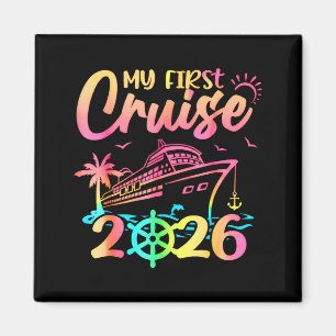 Meine erste Kreuzfahrt 2026 Lustige erste Kreuzfah Magnet