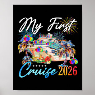 Meine erste Kreuzfahrt 2026 Lustiger erster Kreuzf Poster