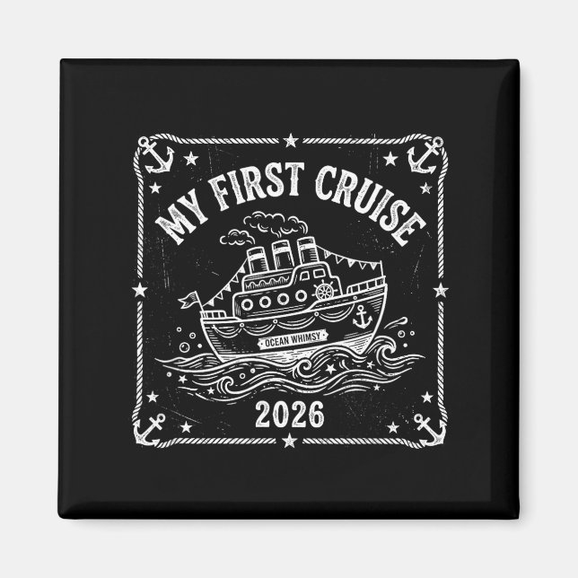 Meine erste Kreuzfahrt 2026  Magnet (Vorne)