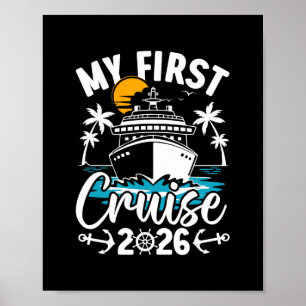 Meine erste Kreuzfahrt 2026 Süße Familienurlaubsfa Poster