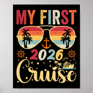 Meine erste Kreuzfahrt 2026 Urlaub passende Famile Poster