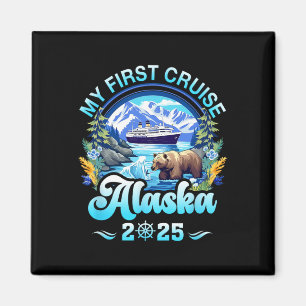 Meine erste Kreuzfahrt Alaska 2025 Familie Freund  Magnet