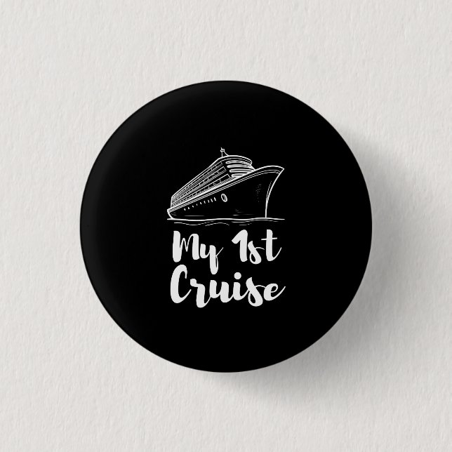 Meine erste Kreuzfahrt Button (Vorderseite)