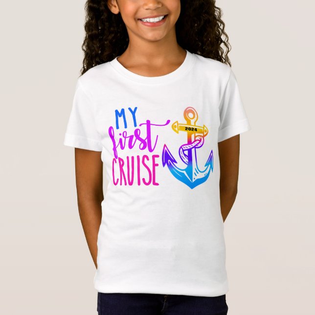 Meine erste Kreuzfahrt mit Anchor-T - Shirt (Vorderseite)