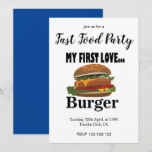 Meine erste Liebe Burger Fast Food Party