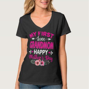 Meine erste Liebe Großmutter Niedlich Blume Mutter T-Shirt