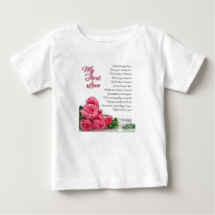 Meine erste Liebe-Poesie-Kunst durch Stanley Baby T-shirt