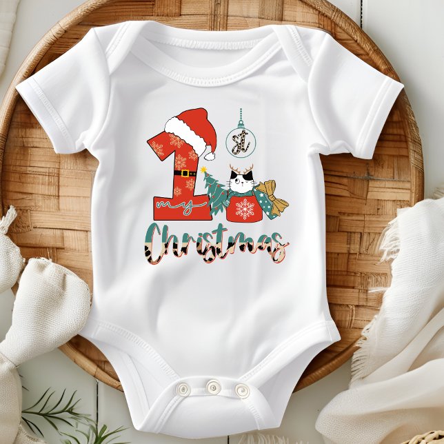Meine erste Niedliche Weihnachtskatze Baby Strampler (Von Creator hochgeladen)