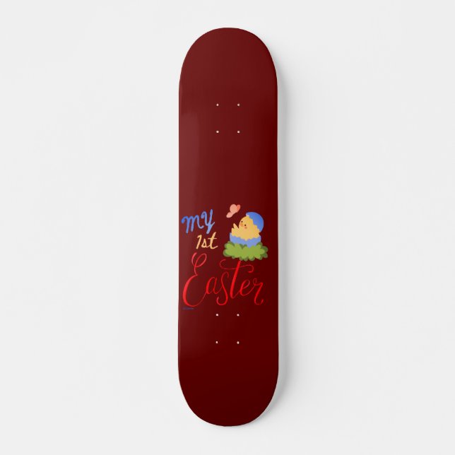 MEINE ERSTE OSTERE Ostereichen-Geschenk Skateboard (Vorne)