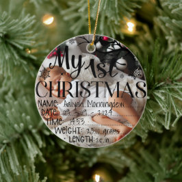 Meine erste Personalisierte Weihnachtsnachtsnachts Keramik Ornament