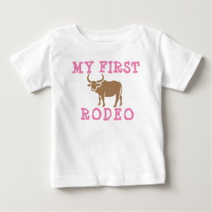 Meine erste Rodeo-Geburtstagsfeier Cowboy Western Baby T-shirt