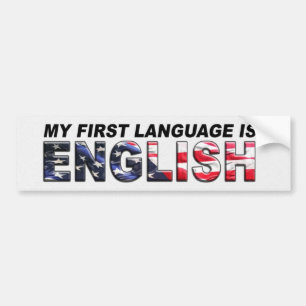 Meine ERSTE Sprache Autoaufkleber