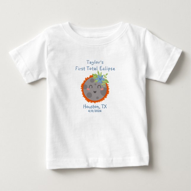 Meine erste vollständige Eclipse Personalisierte S Baby T-shirt (Vorderseite)