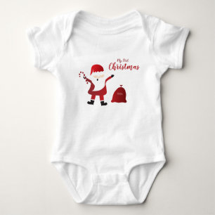Meine erste Weihnachts-Weihnachtsspielzeugtasche Baby Strampler