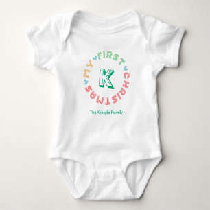 Meine erste Weihnachtscreme Baby Strampler