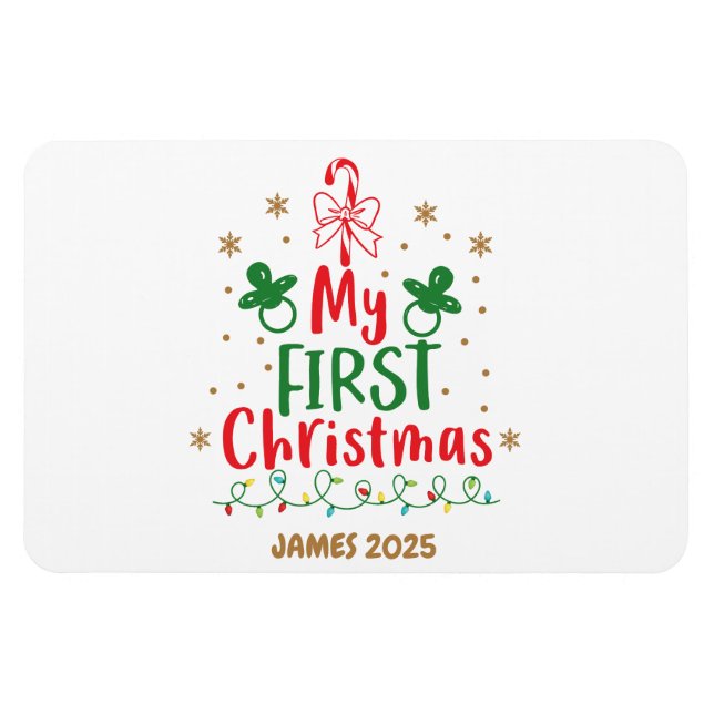 Meine erste Weihnachtscreme Candy Magnet (Horizontal)