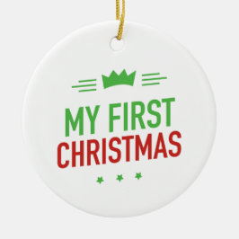 Meine erste Weihnachtsdekoration der Keramik Ornament