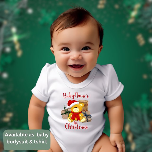 Meine erste Weihnachtsfeier mit dem Namen niedlich Baby Strampler (Von Creator hochgeladen)