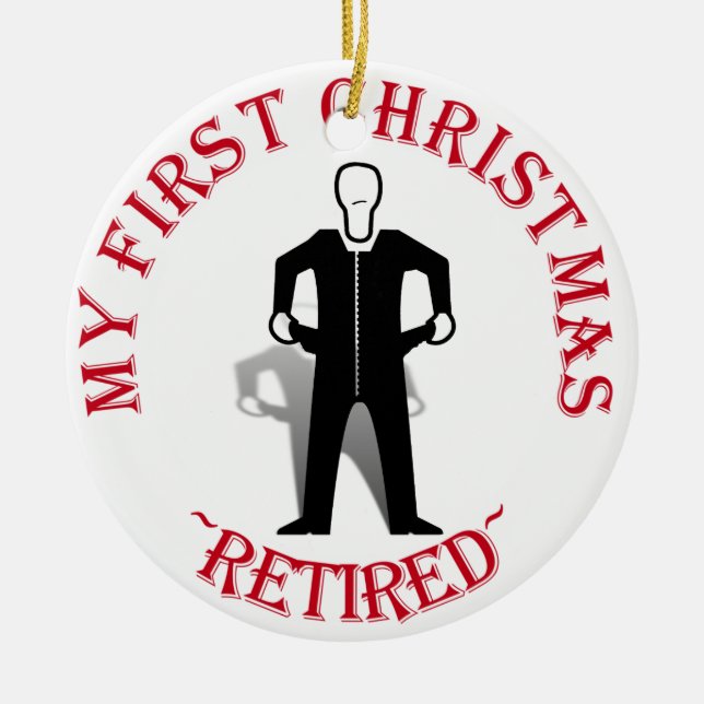 Meine erste Weihnachtsmüde Keramik Ornament (Vorne)