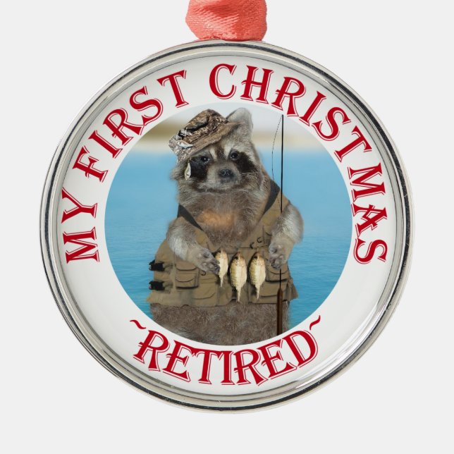 Meine erste Weihnachtsmüde Silbernes Ornament (Vorne)