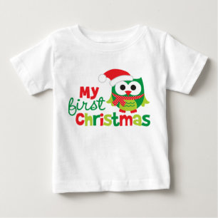 Meine erste Weihnachtssankt-Eule Baby T-shirt