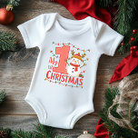 Meine erste Weihnachtstypografie Niedlich Snowman Baby Strampler<br><div class="desc">Mein Niedlicher Weihnachtsjungjugendjunge Baby Boy Baby Bodysuit im  Snowman Baby Typografie enthält den Text "Mein 1. Weihnachten" in der modernen Schriftzeichen-Typografie mit einem niedlichen festlichen Schneemann und Schneeflocken. Perfektes Weihnachtsgeschenk für ein kleines Mädchen oder einen kleinen Jungen. Erstellt von Evco Studio www.zazzle.com/store/evcostudio</div>
