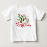 Meine erste Weihnachtstypografie Niedlich Snowman Baby T-shirt<br><div class="desc">Mein Niedlicher Snowman Baby Baby Baby Boy Baby Baby Baby T - Shirt zu Weihnachten enthält den Text "Mein 1. Weihnachten" in der modernen Schrift Typografie mit einem niedlichen Schneemann. Perfektes Weihnachtsgeschenk für ein kleines Mädchen oder einen kleinen Jungen. Erstellt von Evco Studio www.zazzle.com/store/evcostudio</div>
