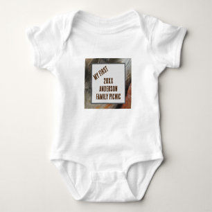 Meine erste Wiedersehen der Picnic Nature Feather Baby Strampler