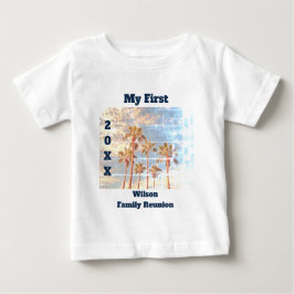 Meine erste Wiedersehen-Familie verblasste Foto Vi Baby T-shirt