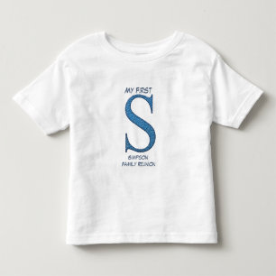 Meine erste Wiedersehen Letter S Monogramm Kleinkind T-shirt