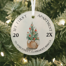 Meine erste Wohnung hält die benutzerdefinierte Ad Ornament Aus Glas