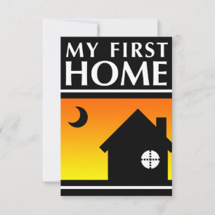 meine erste Zuhause (Mod-Sonnenaufgang) Einladung