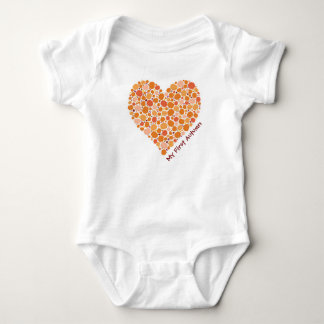 Meine ersten Herbstkürbis-Herbstlaub-Farben Baby Strampler