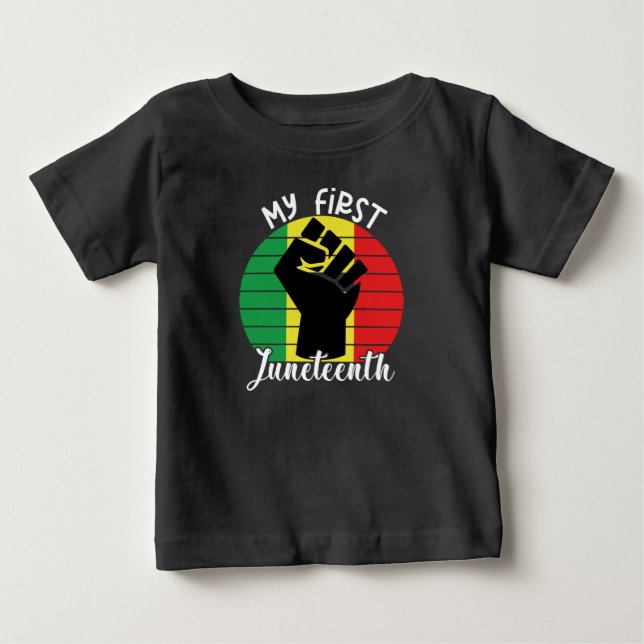 Meine ersten jugendlichen, Retro-afrikanischen sch Baby T-shirt (Vorderseite)