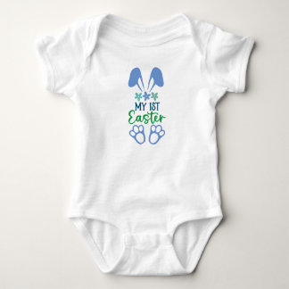 Meine ersten Osterblauen Zitate für Jungen Baby Strampler
