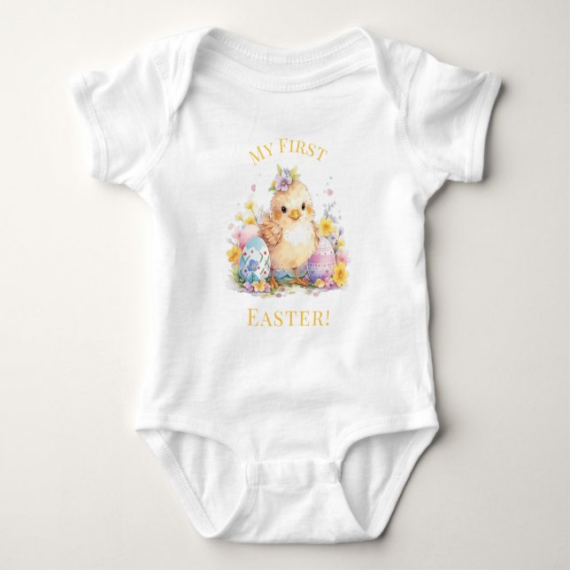 Meine ersten Ostereier Niedlichen Baby-Kick-Ostere Baby Strampler (Vorderseite)