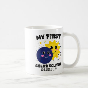 Meine ersten Solar Eclipse Kindermädchen 2024 Sol Kaffeetasse