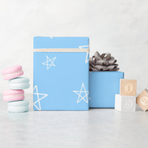 Meine ersten Sterne (Blau) Geschenkpapier
