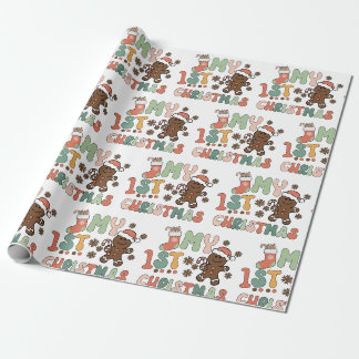 Meine ersten Weihnachten frohe Weihnachten Geschenkpapier