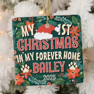Meine ersten Weihnachten in meinem ewig währenden  Keramikornament