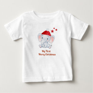 Meine ersten Weihnachten neue geborene Babys - der Baby T-shirt