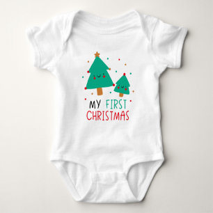 Meine ersten Weihnachten - Niedliche Weihnachtsbäu Baby Strampler