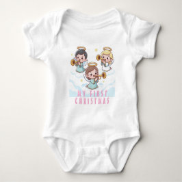 Meine ersten Weihnachten und Niedliche Engel Baby Strampler