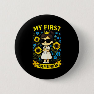Meine Erstkommunion - Christliches Zeremonie Tank  Button