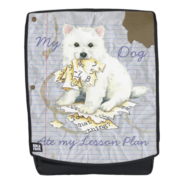 Meine Eskie Ate My Lessingplan Rucksack (Vorderseite)